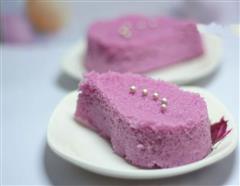 想要无油少糖的点心-紫薯松糕的热量
