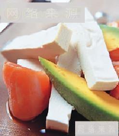 豆腐鲑鱼沙拉