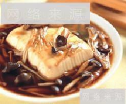鲜菇蒸豆腐