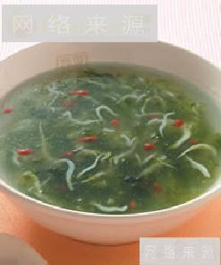 银鱼海菜汤
