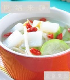 丝瓜蒟蒻芽菜汤