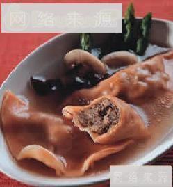 鹅肝冬粉汤饺