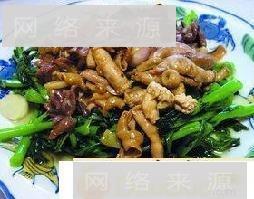 菜远炒鸡杂