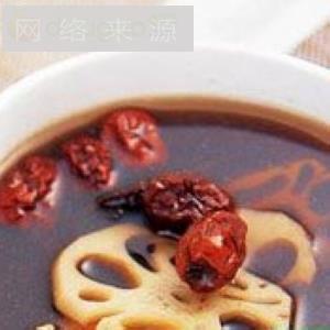 莲藕发菜红豆汤