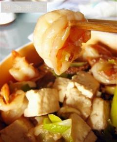 豆腐的极致做法-猴头菇鲜虾烧豆腐