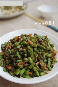 豇豆炒虾皮