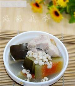 西瓜皮生熟薏米猪踭汤