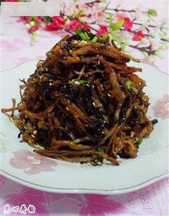 牛肉最开胃消脂的私房吃法-山楂海苔芝麻牛肉丝