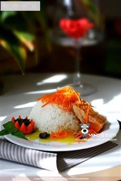 白米饭三文鱼