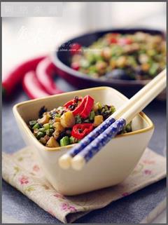 笋丁榄菜豇豆
