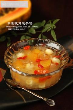 木瓜银耳莲子汤的热量