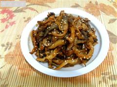 蘑菇的另类吃法-素版京酱肉丝