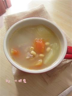 青木瓜黄豆排骨汤的热量