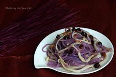金针菇凉拌紫薯粉