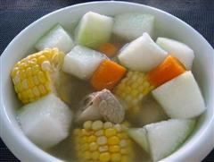 冬瓜玉米排骨汤的热量