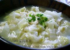 白菜炖豆腐的热量