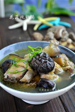 花菇炖鸡汤的热量