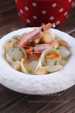北极虾蛤蜊冬瓜汤的热量