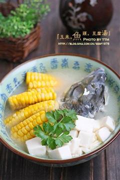 玉米鱼头豆腐汤的热量