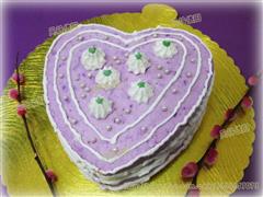 紫薯心形慕斯蛋糕的热量