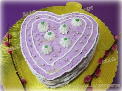 紫薯心形慕斯蛋糕