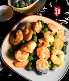 豌豆炒虾仁