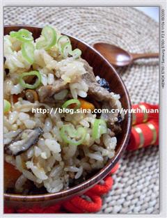 双菇焖二米饭