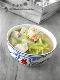 鲜虾白菜炖豆腐