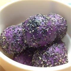微波炉紫薯球