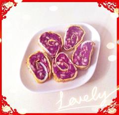 紫薯苹果蛋卷