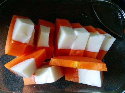 木瓜椰奶凍