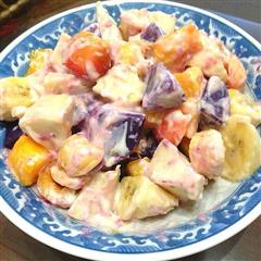 紫薯杂果沙拉