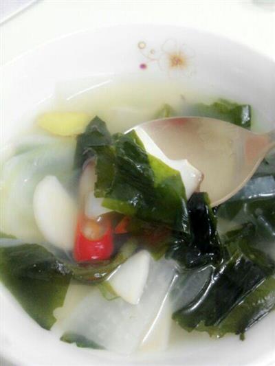韩式虾酱海带萝卜汤