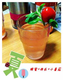 蜂蜜西瓜番茄饮