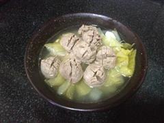牛肉丸咸菜白瓜汤