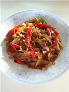 夏季古着味的下饭小菜-豆豉炒西瓜皮
