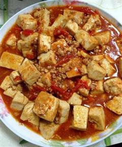 番茄豆腐炒肉末