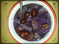 红枣紫薯粥