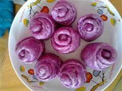 玫瑰紫薯卷