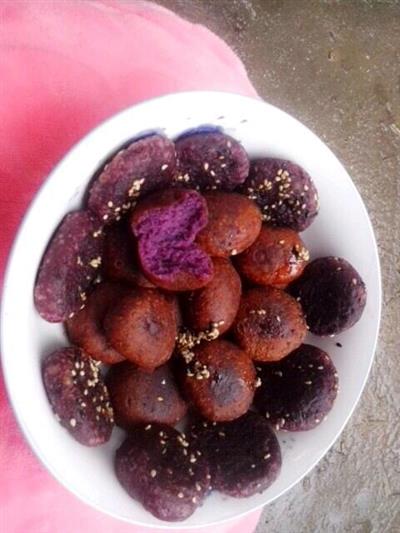 香甜紫薯球