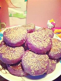 紫薯枣泥饼