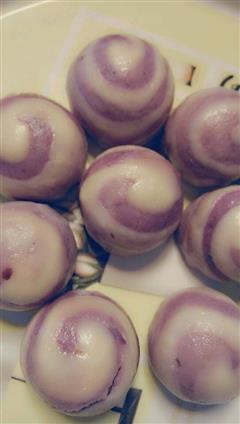 紫薯螺纹馒头