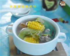 秋冬润燥的好汤品-芥菜玉米瘦肉汤