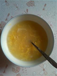 玉米片鸡蛋汤