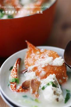 海蟹蘑菇菜泡饭