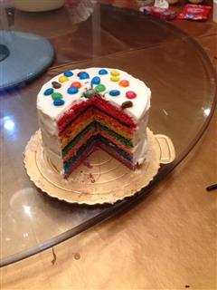 彩虹蛋糕，能让心飞翔的蛋糕