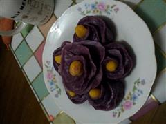 紫薯玫瑰馒头的热量