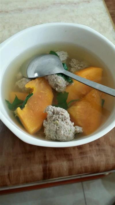 木瓜肉丸汤