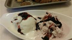 硬冰淇淋酸奶+蓝莓