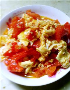 番茄炒蛋/西红柿炒蛋的热量